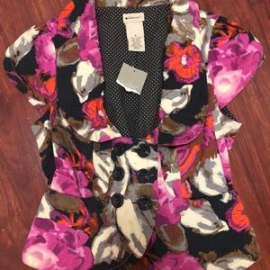 Anthropologie Elevenses Floral Blazer 6